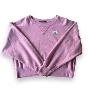 Pink Abercrombie and Fitch sweatshirt, L